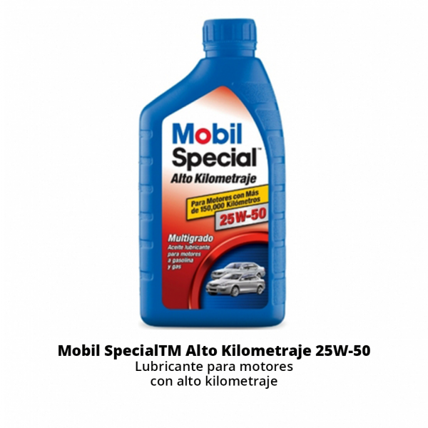 Mobil SpecialTM Alto Kilometraje 25W-50